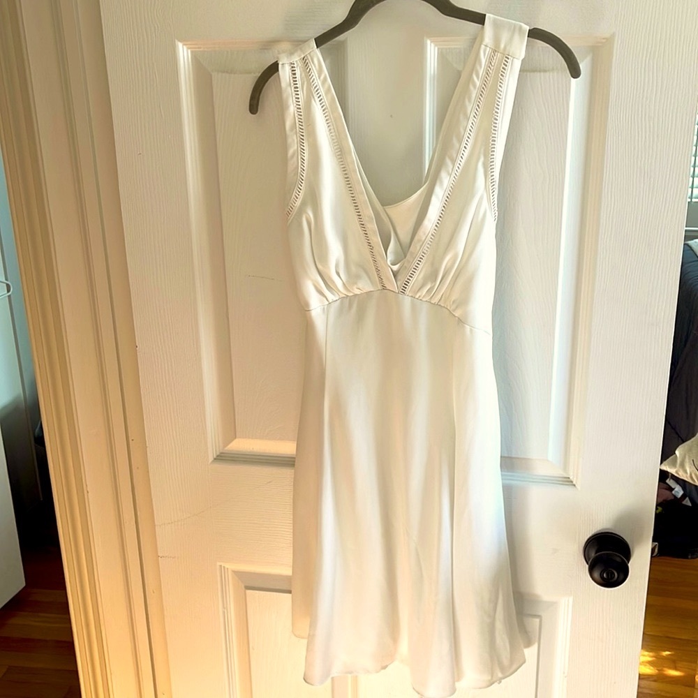 Missguided White Sleeveless Dress